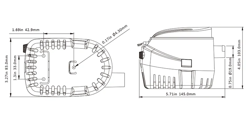 Seaflo 06 Series 600GPH Automatic Bilge Pump 12V-8