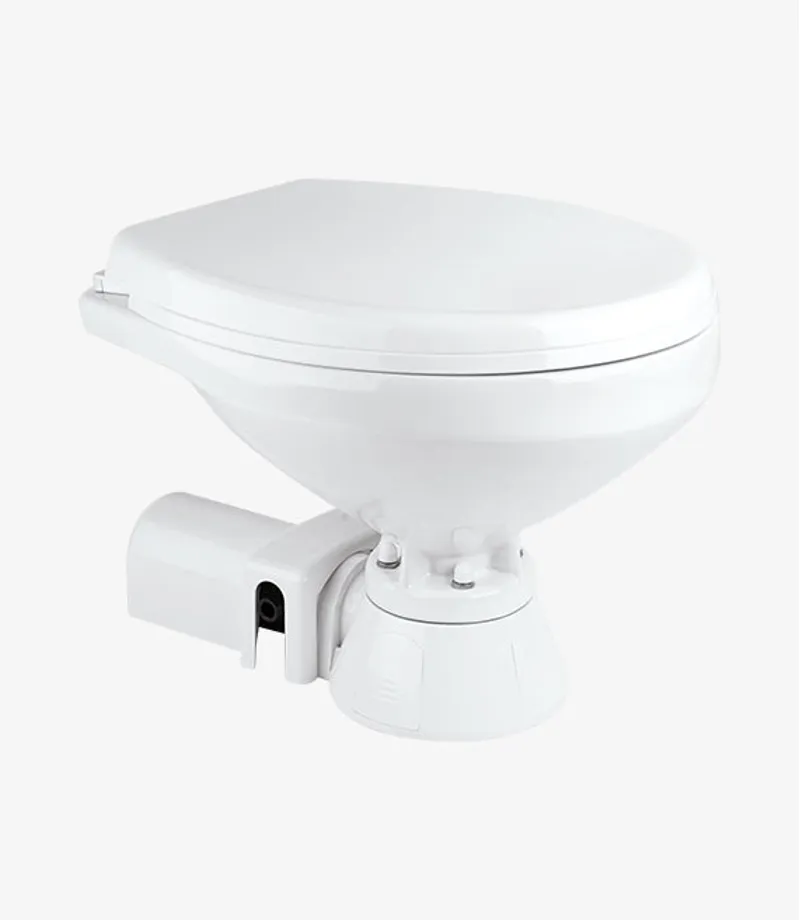 Seaflo 12V Electric Marine Toilet Regular Size Horizontally Mounted