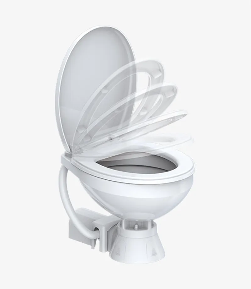Seaflo 12V Electric Marine Toilet Regular Size Horizontally Mounted-2