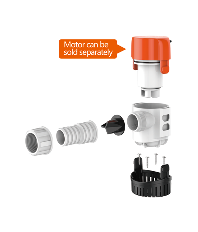 Seaflo 13A Series 12V 2000GPH Non-Automatic Bilge Pump-2