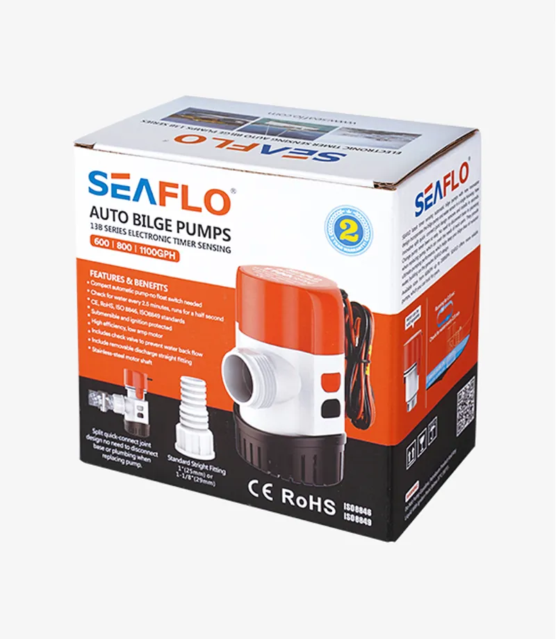 Seaflo 13B Series 12V 1100GPH Electronic Sensing Automatic Bilge Pump-8