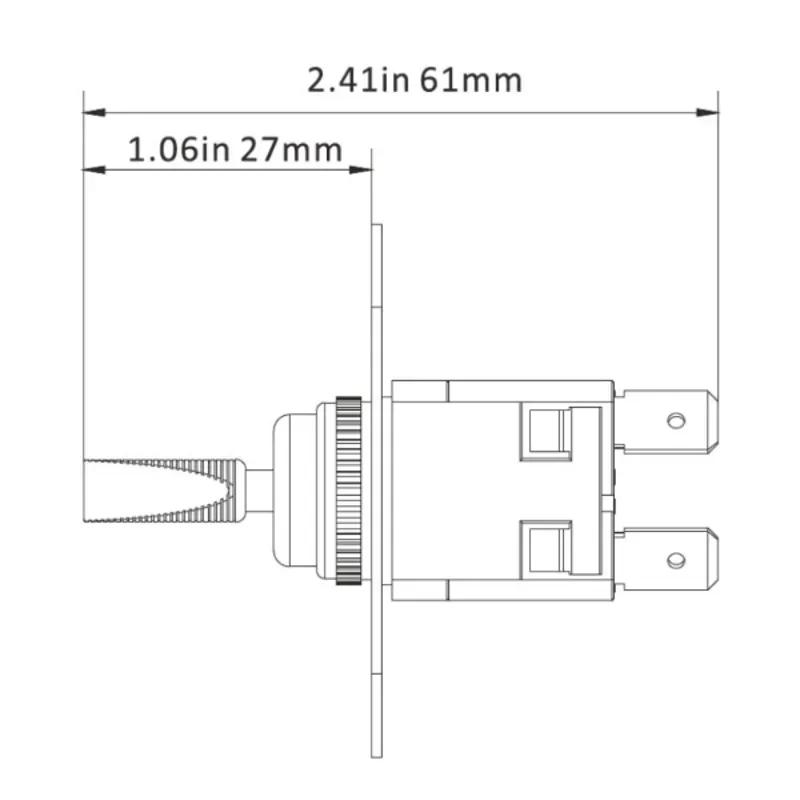 Seaflo 2-Way SP02 Bilge Pump Switch Panel 12V and 24V-2