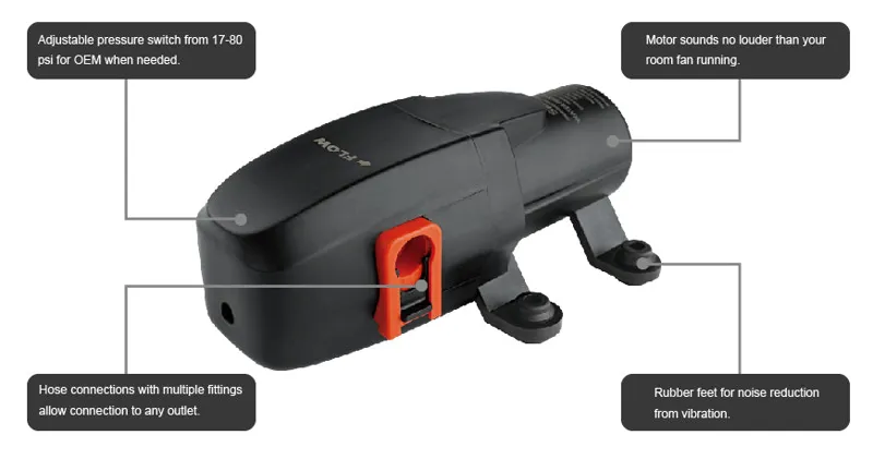 Seaflo 23A Series 12V 2.6 LPM 0.7 GPM 70 PSI 4.8 BAR Pressure Pump-3