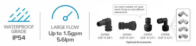 Seaflo 23A Series 12V 2.6 LPM 0.7 GPM 70 PSI 4.8 BAR Pressure Pump-6