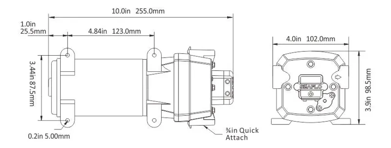 Seaflo 41 Series 12V 4.5 GPM 40 PSI Pressure Pump-4