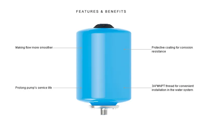Seaflo 8L Water Accumulator Tank 87PSI MAX-1