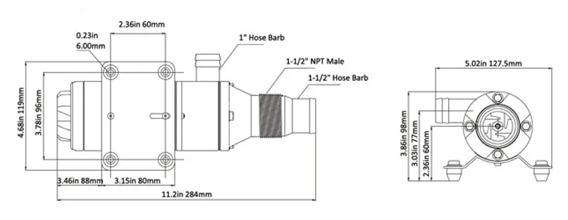 Seaflo Macerator 12V 12 GPM Macerator Pump for Boat-5