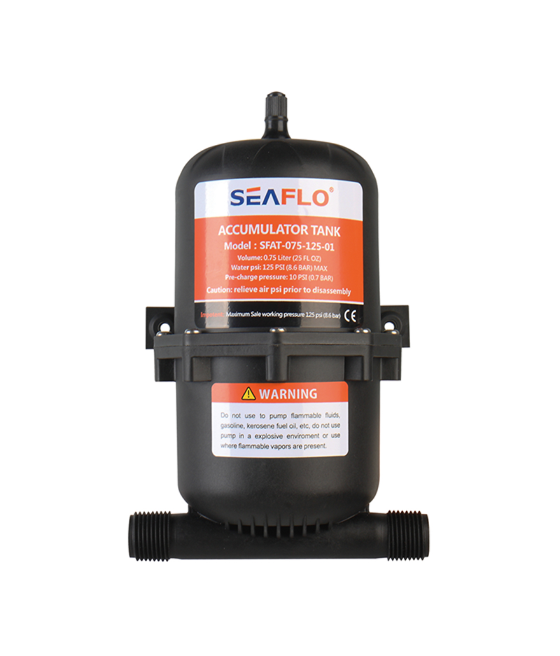 Seaflo Pressurized Accumulator Tank 0.75L 10-125PSI