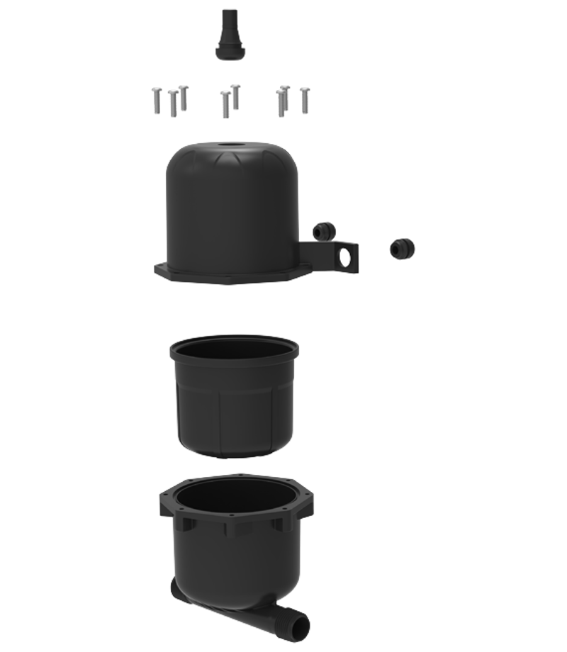 Seaflo Pressurized Accumulator Tank 0.75L 10-125PSI-3