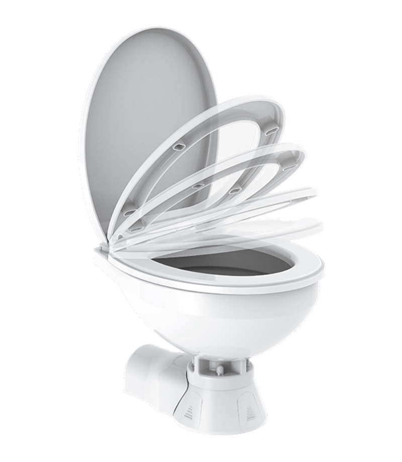 Seaflo Quiet Flush Freshwater Electric Toilet 12V Regular-3