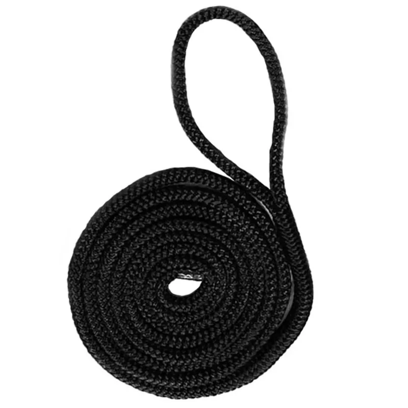 Seago Braided Polyester Fender Line 8mm x 2m Pack of 2 in Black