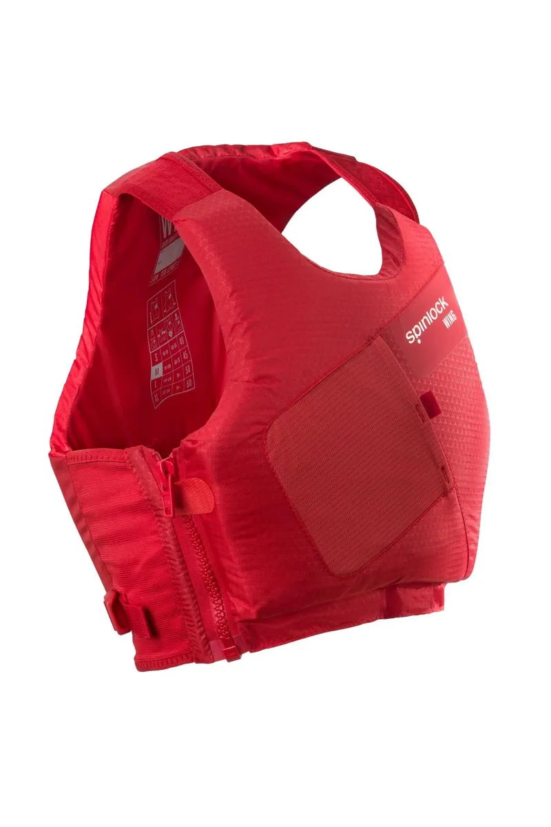 Spinlock Wing PFD Side Zip Buoyancy Aid in Mercury Red