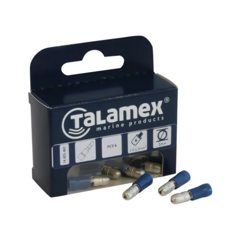 Talamex Connector Round Male in Blue