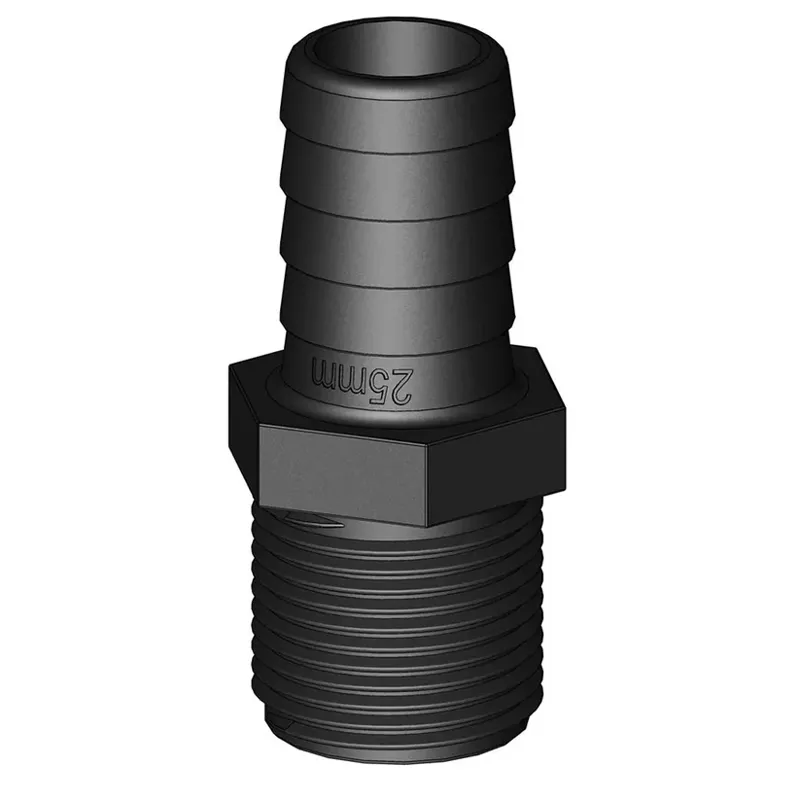 Trudesign Hose Tail Straight Male Threaded Connector 19mm