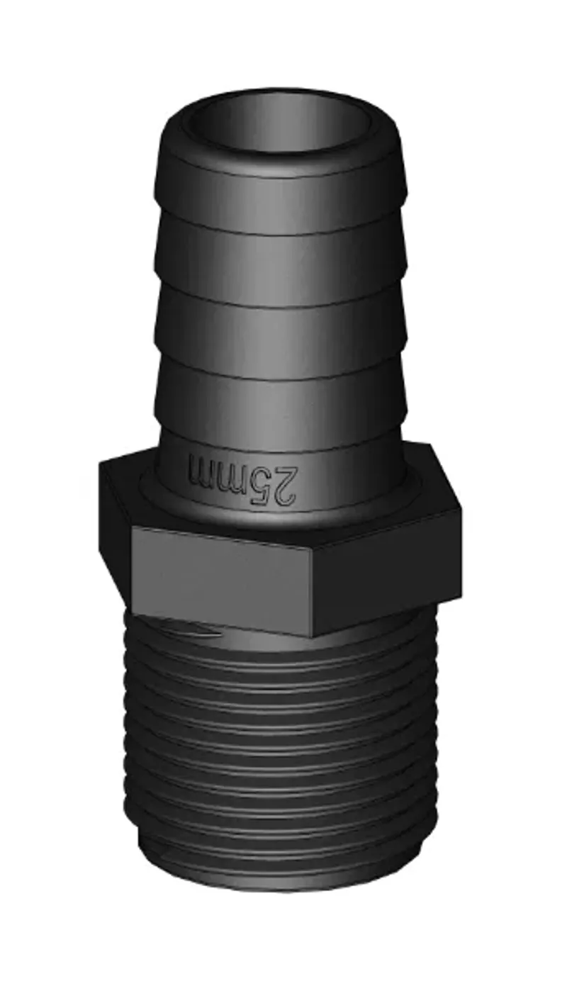 TruDesign Unequal Threaded Male Connector 28mm 
